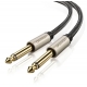 Аудіокабель UGREEN AV128 6.5mm  Male to Male Audio Cable Gray 2m(UGR-10638)