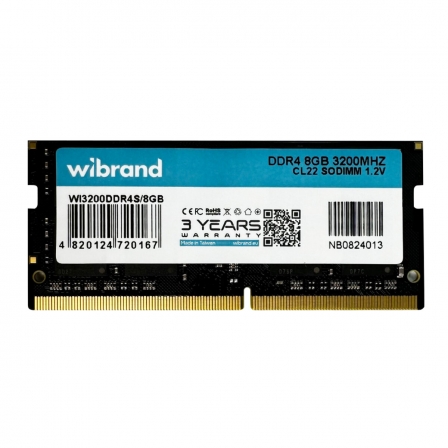 Оперативна пам'ять DDR4 Wibrand 8GB 3200MHz CL22 SODIMM