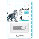 Флеш-накопичувач Wibrand USB 2.0 Irbis 4Gb Silver