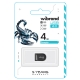 Флеш-накопичувач Wibrand USB 2.0 Scorpio 4Gb Black