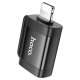 Адаптер HOCO UA31A iP male to USB female OTG adapter Black