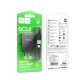 Мережевий зарядний пристрій з кабелем HOCO C140A Smart single port QC3.0 charger set(Type-C)(EU) Black