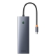 USB-хаб Baseus UltraJoy Series 10-Port HUB Docking Station Space Grey（Type-C to HDMI4K@60Hz*1+VGA*1+USB 3.0*3+PD*1+RJ45*1+SD/TF*