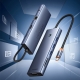 USB-хаб Baseus UltraJoy Series 10-Port HUB Docking Station Space Grey（Type-C to HDMI4K@60Hz*1+VGA*1+USB 3.0*3+PD*1+RJ45*1+SD/TF*