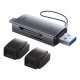 USB-хаб Baseus Lite Series USB-A & Type-C  to SD/TF Card Reader  Grey