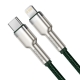 Кабель Baseus Cafule Series Metal Data Cable Type-C to iP PD 20W 1m Green