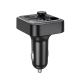 АЗП з FM-модулятором HOCO E85 Tiger PD20W+QC3.0 car BT FM transmitter Black