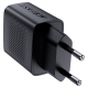 Мережевий зарядний пристрій з кабелем ACEFAST A82 PD20W GaN single USB-C charger set (P5) (EU) Black