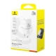 Мережевий зарядний пристрій Baseus Palm Fast Charger 1C 20W EU Moon White
