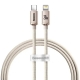 Кабель Baseus Crystal Shine Series Fast Charging Data Cable Type-C to iP 20W 1.2m Pink