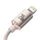Кабель Baseus Crystal Shine Series Fast Charging Data Cable Type-C to iP 20W 1.2m Pink
