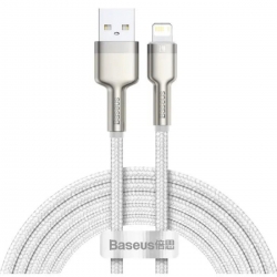 Кабель Baseus Cafule Series Metal Data Cable USB to IP 2.4A 1m White