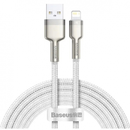 Кабель Baseus Cafule Series Metal Data Cable USB to IP 2.4A 1m White