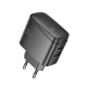 Мережевий зарядний пристрій HOCO CS63A Bright PD65W (1A1C) charger (EU) Black