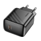 Мережевий зарядний пристрій HOCO CS24A Puerto single-port PD25W charger (EU) Black