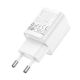 Мережевий зарядний пристрій HOCO C149A Charm PD30W+QC3.0 charger (EU) White