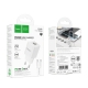 Мережевий зарядний пристрій з кабелем HOCO C147A Charm PD20W+QC3.0 charger set (C to C)(EU) White