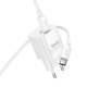 Мережевий зарядний пристрій з кабелем HOCO C147A Charm PD20W+QC3.0 charger set (C to C)(EU) White