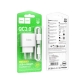 Мережевий зарядний пристрій з кабелем HOCO C140A Smart single port QC3.0 charger set (Type-C)(EU) White