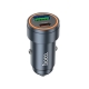 Автомобільний зарядний пристрій HOCO Z57A Glorious PD30W+QC3.0 car charger Metal Gray