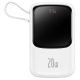 Зовнішній акумулятор Baseus Qpow Pro Digital Display Fast Charge Power Bank 10000mAh 20W iP Edition White（With: Simple charging