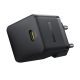Мережевий зарядний пристрій Baseus Palm Fast Charger 1C 20W EU Cluster Black (with Baseus Mini White Cable USB-C to USB-C 60W (2