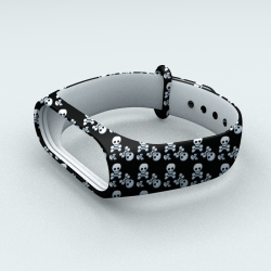 Ремінець Xiaomi Mi Band 3 і Mi Band 4 Skull