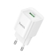 Мережевий зарядний пристрій HOCO C145A Charm single port QC3.0 charger (EU) White