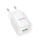Мережевий зарядний пристрій HOCO C145A Charm single port QC3.0 charger (EU) White