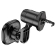 Автотримач для телефона з БЗП HOCO HW30 Crown magnetic wireless charging car holder (air outlet) Black Metal Gray