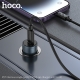 Автомобільний зарядний пристрій HOCO Z57 Glorious single-port PD30W car charger set (C to iP) Metal Gray