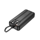 Зовнішній акумулятор HOCO J132A Sabio 22.5W+PD20W fully compatible power bank with 3 cables(20000mAh) Black
