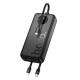 Зовнішній акумулятор HOCO J132A Sabio 22.5W+PD20W fully compatible power bank with 3 cables(20000mAh) Black