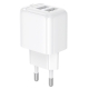 Мережевий зарядний пристрій BOROFONE BAS41A Potential dual-port charger White
