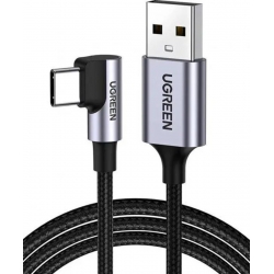 Кабель UGREEN US284 Angled USB-C Male To USB2.0 A Male 3A Data Cable(90°Angle) 0,,5m