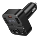 АЗП з FM-модулятором HOCO E87 Delta 35W(1A1C) car BT FM transmitter