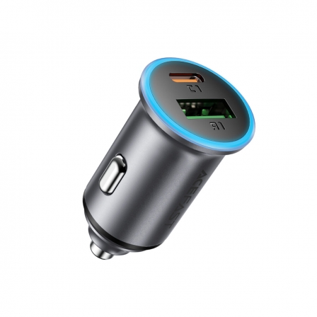 Автомобільний зарядний пристрій ACEFAST B15 65W (USB-A+USB-C) dual port metal car charger