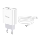 Мережевий зарядний пристрій HOCO C81A Asombroso single port charger set(Type-C) White
