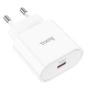 Мережевий зарядний пристрій HOCO C94A Metro single port PD20W charger set(Type-C to Type-C) White