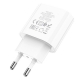 Мережевий зарядний пристрій HOCO C94A Metro single port PD20W charger set(Type-C to Type-C) White