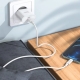 Мережевий зарядний пристрій HOCO C94A Metro single port PD20W charger set(Type-C to Type-C) White