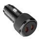 Автомобільний зарядний пристрій HOCO NZ14B Guerrero PD50W(2C) car charger Black