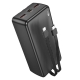 Зовнішній акумулятор BOROFONE BJ57B Graceful 22.5W+PD20W fully compatible power bank with cable(30000mAh) Black