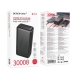 Зовнішній акумулятор BOROFONE BJ80B Clever 22.5W+PD20W fully compatible power bank(30000mAh) Black