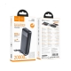 Зовнішній акумулятор HOCO J163A Wonderful power bank with 4 cables(20000mAh) Black