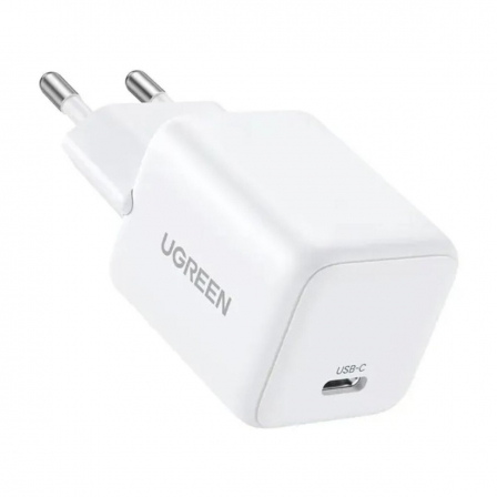 Мережевий зарядний пристрій UGREEN 20W USB-C GaN Fast Charger EU