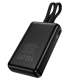Зовнішній акумулятор HOCO J162A Full power 22.5W+PD20W fully compatible power bank with two cables(20000mAh) Black