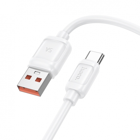 Кабель HOCO X115 Surpass 100W fast charging data cable Type-C White