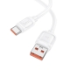 Кабель HOCO X115 Surpass 100W fast charging data cable Type-C White