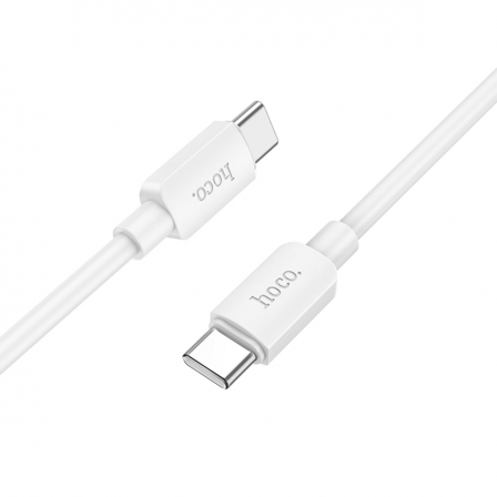 Кабель HOCO X96 Hyper 60W fast charging data cable Type-C to Type-C White